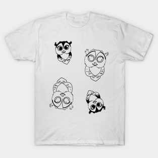 owl pattern T-Shirt